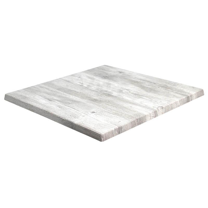 Plateau de table restaurant Werzalit 70x70 - PONDEROSA BLANC_2