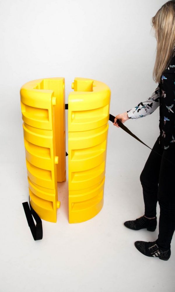 Amortisseur de choc pour piliers et colonnes - ajustable et adapté jusqu'à 1 mètre de diamètre_2