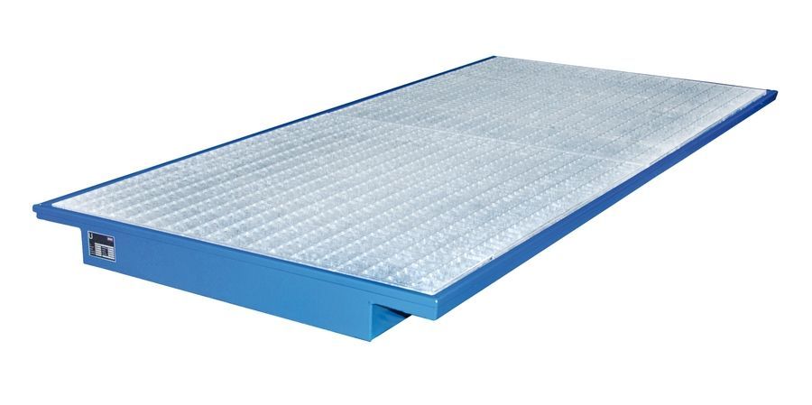 Bacs de rétention en acier galvanisé avec caillebotis amovibles - Fabrication française_3