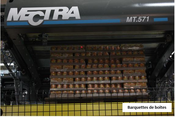 Palettisation de boites ou bocaux pleins ou vides - constructeur Mectra_2
