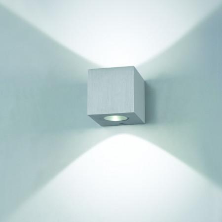 Spot de plafond Brick LED SMD - 2x3W - 3000K - Aluminium brossé - Exo_2