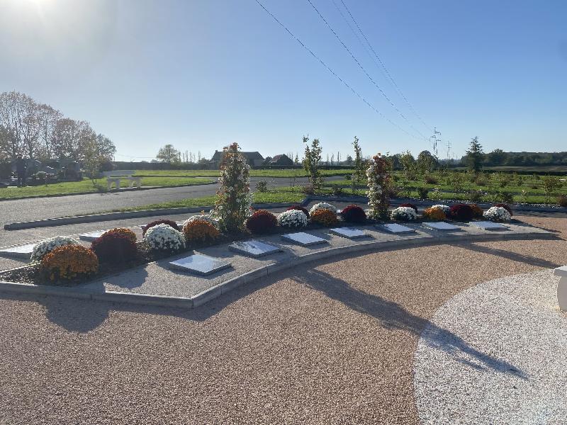 Sépultures enterrées Cavurne Carrée - sur mesure - Cinéraire enterrée individuelle - Capacité de 4 urnes par famille_2