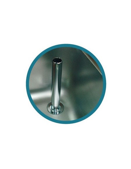 Plonge inox deux bacs avec égouttoir droit - PLD1870 - murale, dosseret 100 mm, cuves embouties_2