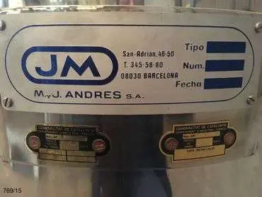 Réservoir en acier inoxydable de 100 litres avec double enveloppe d'occasion - référence : c10429_2