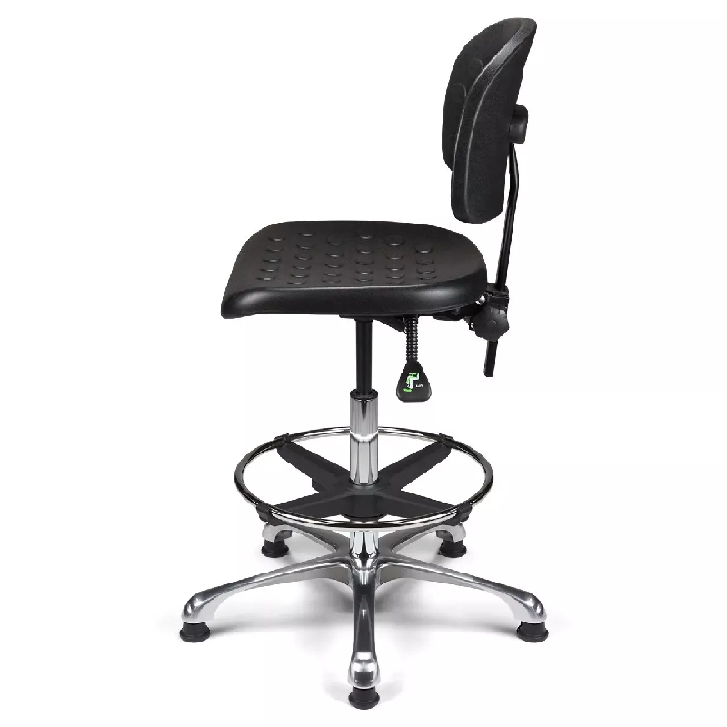 Siège technique polyuréthane asynchrone avec repose-pieds So Campania - Paire d'accoudoirs fixes BR48, Sans_2