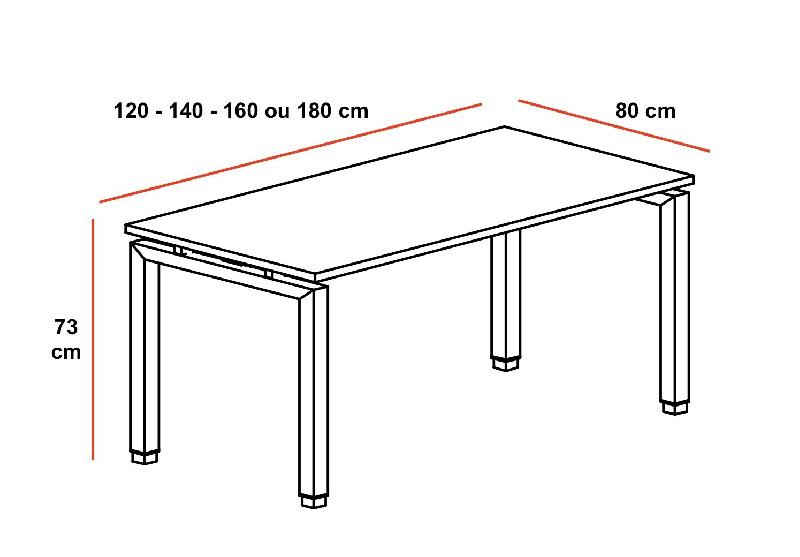 Bureau droit ECO - Mobel linea - 160, Blanc_2