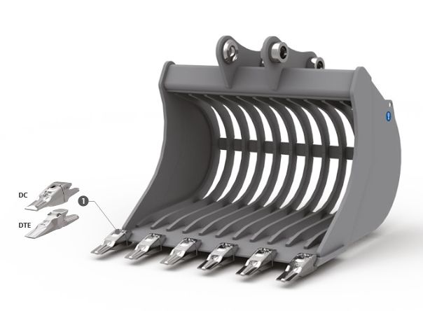 Ve73 godet squelette et claire-voie - Cangini - 800 mm - Acier à haute résistance_2