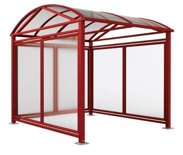 Abri vélos Voûte Large - Structure Acier Galvanisé - Toiture Polycarbonate Anti-UV_2