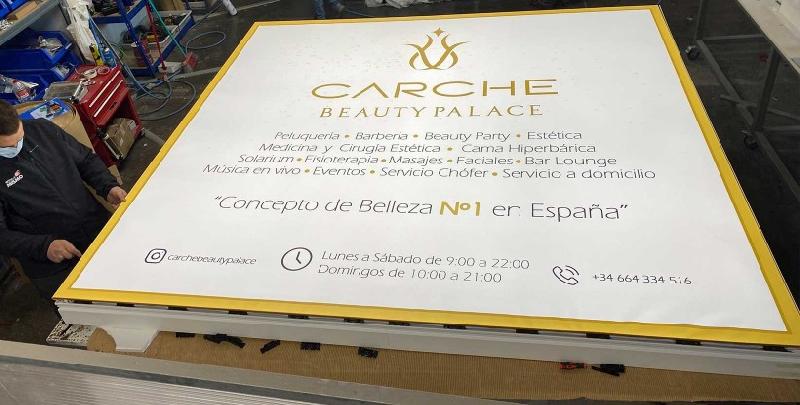 Caisson lumineux LED avec Toile Imprimée - Grandes sections sans joints_2