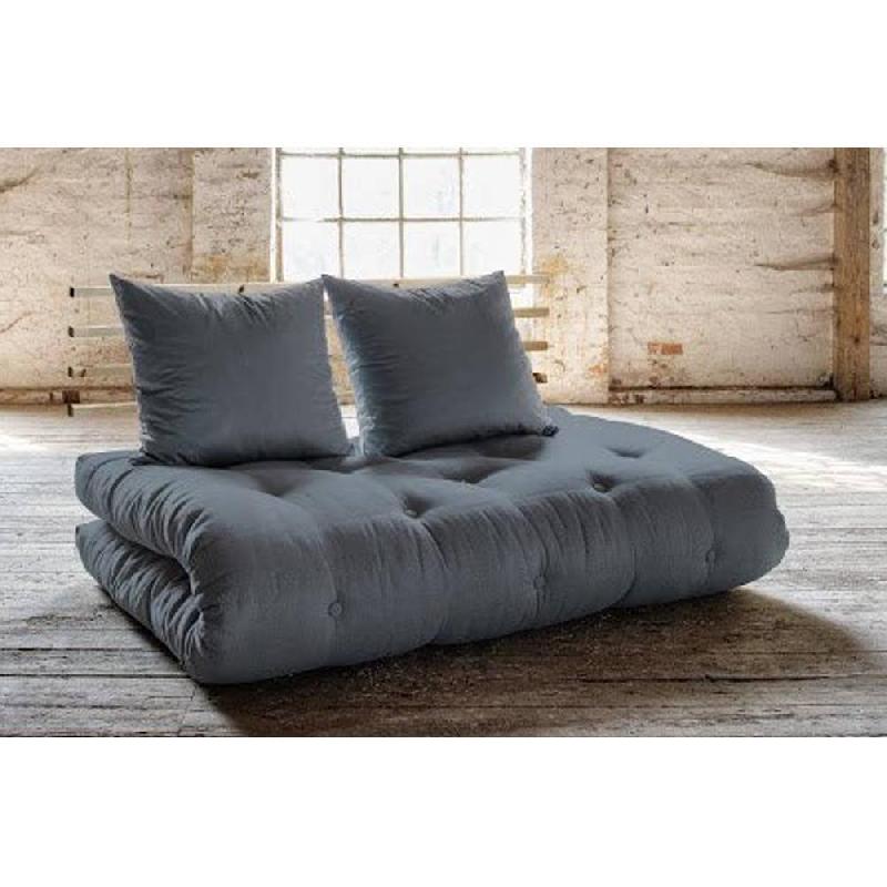 Canapé lit futon Shin Sano gray - Pin massif - Couchage 140x200 cm - Marque KARUP_2