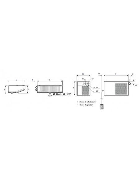 Chambres froides - Système Split T°. BT (-) - Référence: SPTN106-U1_2