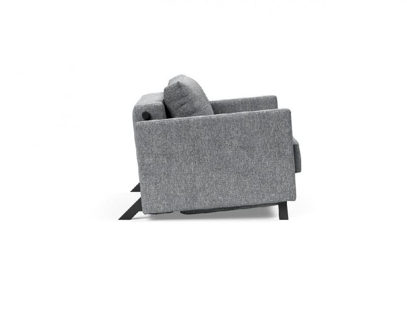 Fauteuil design convertible INNOVATION LIVING - Sofabed Cubed 02 Arms Twist Granite - Lit 200x90cm_2