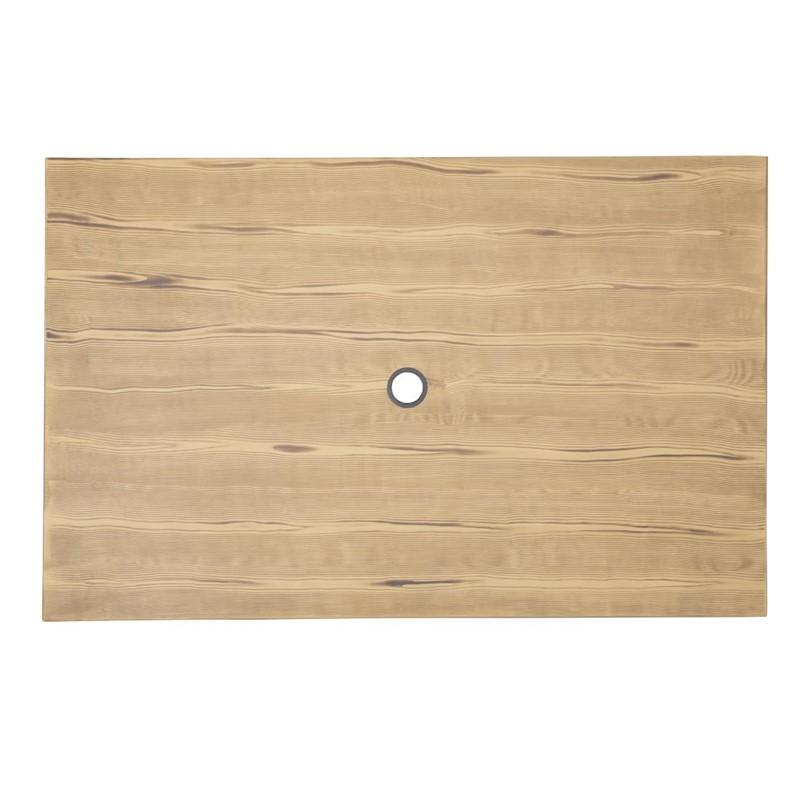Table d'extérieur 120x76x75cm bois clair | Bolero - FT954_2