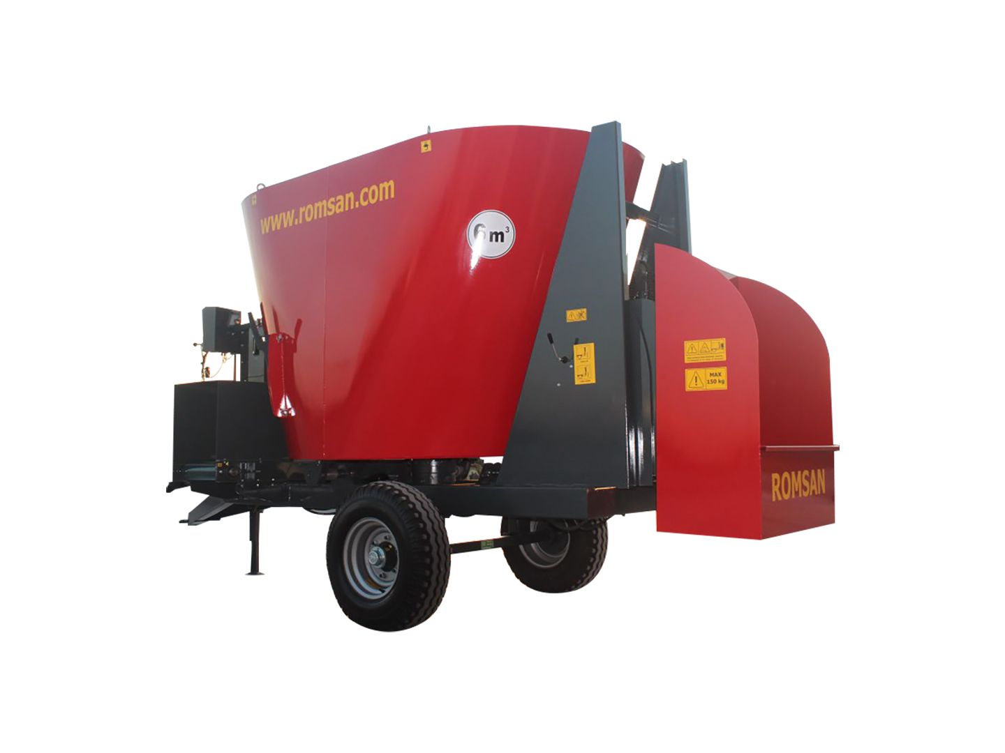 Yk 60 - mélangeuse agricole Romsan - volume 6 m³ - 55 hp - 1 spirale et 8 lames_2