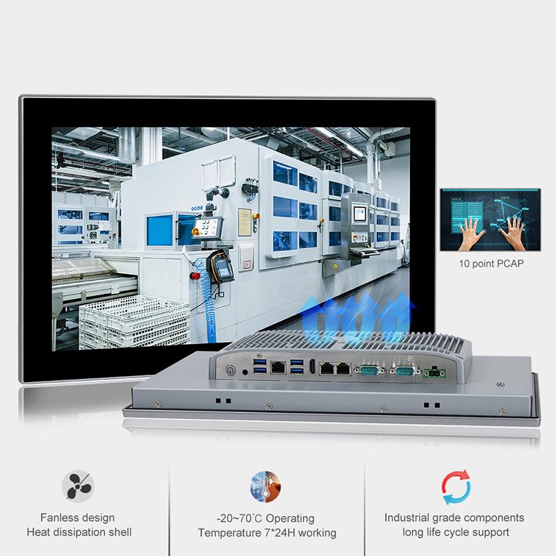 Panel PC industriel fanless 15.6