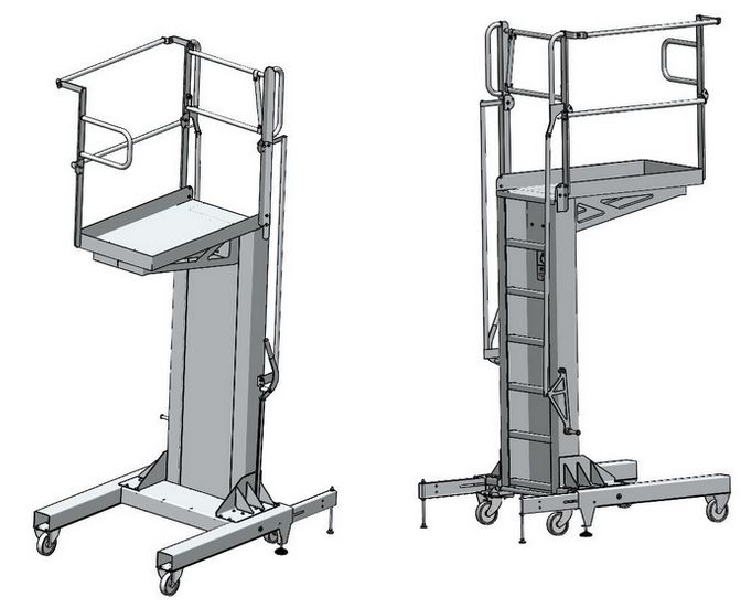 Passerelle individuelle mobile - mt concept - hauteur : 3,5 m_2