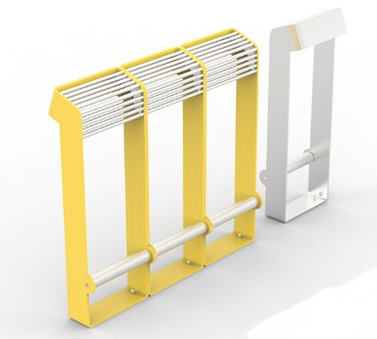 Assis-debout public Reliq 17.001.1 - Zano - acier inoxydable ou acier carbone peint RAL_2