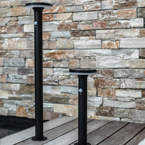 Borne solaire pour terrasse, allée ou jardin - détecteur de mouvement - H85cm - LED blanc froid - Thy - Lumisky_2