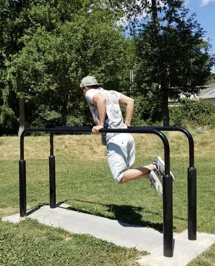 Dips conçu pour parc sportif en plein air - Gamme Street Workout DAMAPRO_2