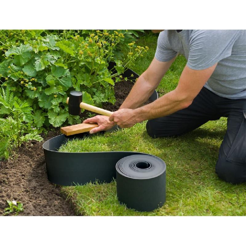 Nature bordure de jardin 0,075x10 m 3 mm noir 446389_2