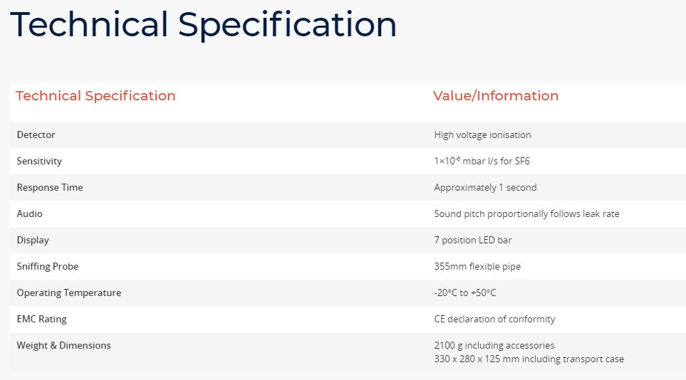 Sf6 leakmate - détecteur de fuite d'air comprimé - ion science inc. - affichage 7 position led bar_2