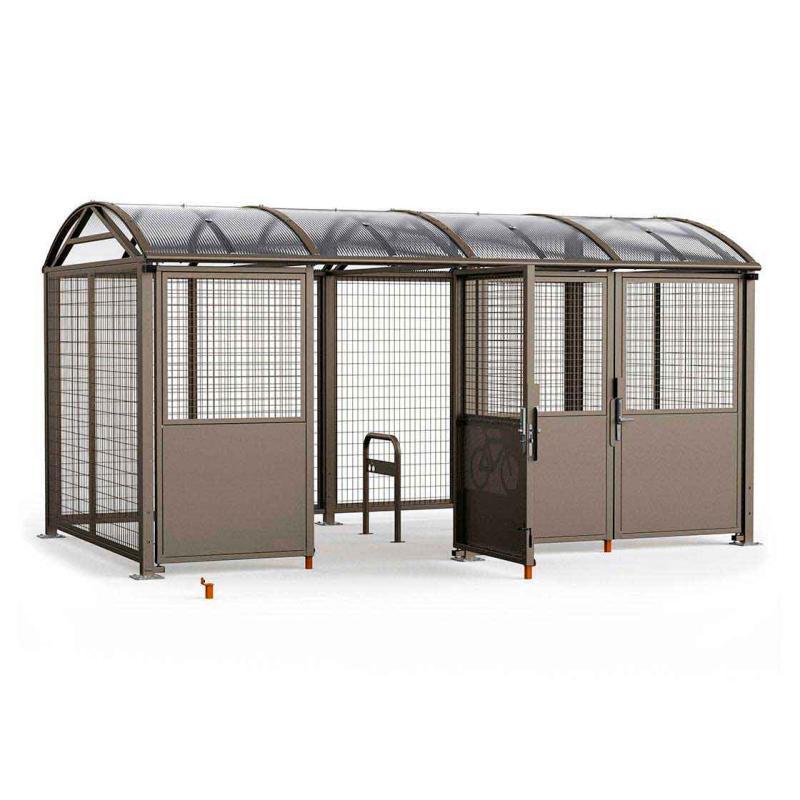 Arceau vélos avec signalétique - Réf : 204014.Gpro - Tube acier Ø50 mm - 2 finitions disponibles_2