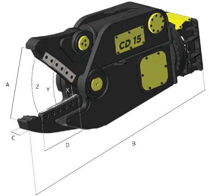 Cisaille pince de démantèlement de voiture_2
