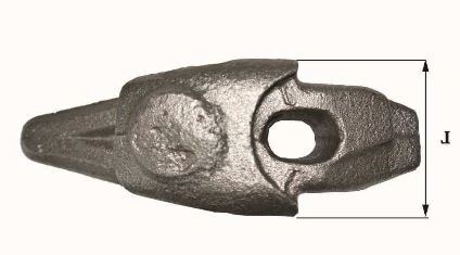 Dents de godet Fastkey FK2 1225 - Référence FK2 1225 - Poids 2.5 kg - Dimensions 25x110x40 mm_2