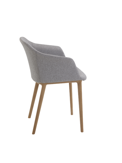 Fauteuil multi-usage SWAN TISSU - neuf - coque en polypropylène - piétement renforcé - design intemporel_2