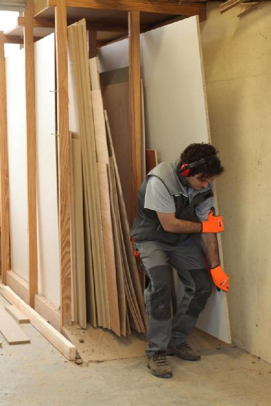 Gants de manutention - maçonnerie et menuiserie - orange ROSTAING GRIPRO taille 10 - étanches et résistants à la perforation_2