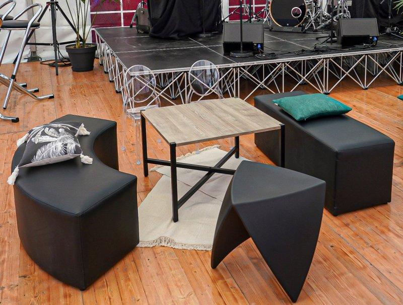 Lot de 4 tabourets - Empilable - Lounge_2