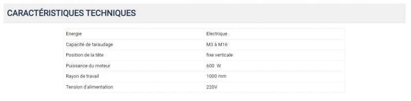 Bras de taraudage  électrique à tête verticale - arrow - BTE16V - 11166_2