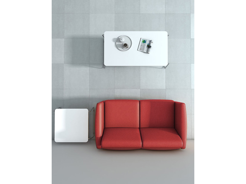 Canapé d'accueil Cetro - 1 et 2 places - Structure en acier - Revêtement 78% PVC et 22% Polyester_2