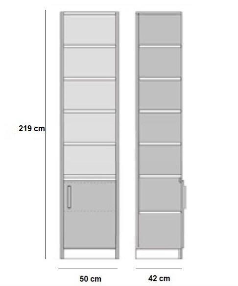 Composition lit escamotable blanc mat Dynamo Sofa - canapé avec accoudoirs gris - 2 colonnes + angle - couchage 140x200 cm_2
