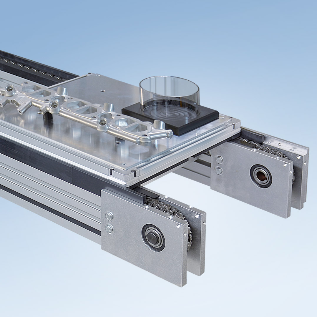 Convoyeur d'accumulation à rouleaux SRF-P 2010 - enchaînement de postes de travail et mise en tampon de porte-pièces avec charges lourdes - mk technology group_2