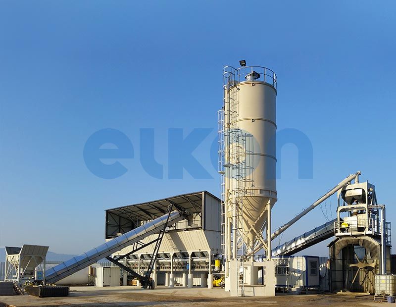 Elkomix-120 centrale à béton fixe - 105 m³/h - performances élevées et structure modulaire_2