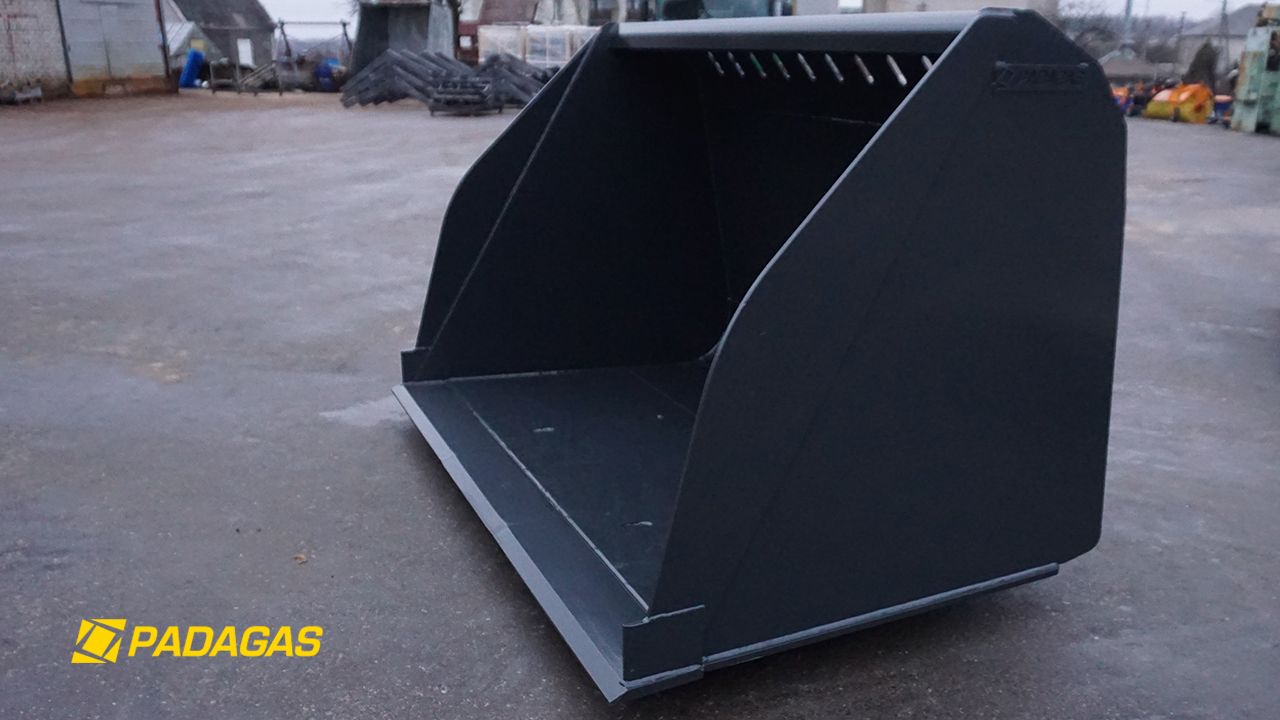Godet pour matériaux légers LMK - Padagas - capacité : 3 à 7 m3 - acier Hardox 450_2