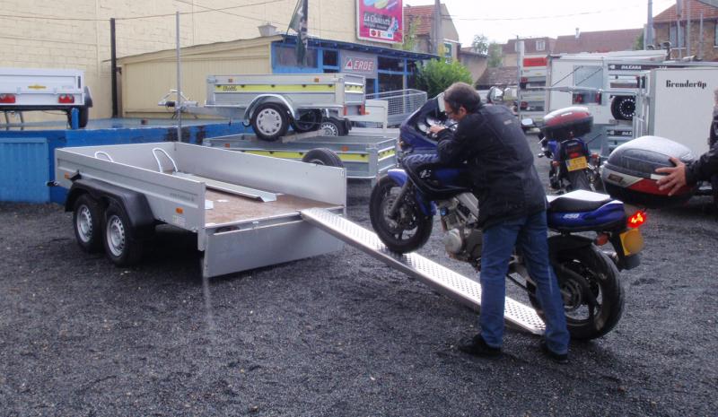 Remorque pour 2 motos - Humbaur - HA 132513/1385 - 303x150x35 cm - PTC jusqu'à 1300 kg_2