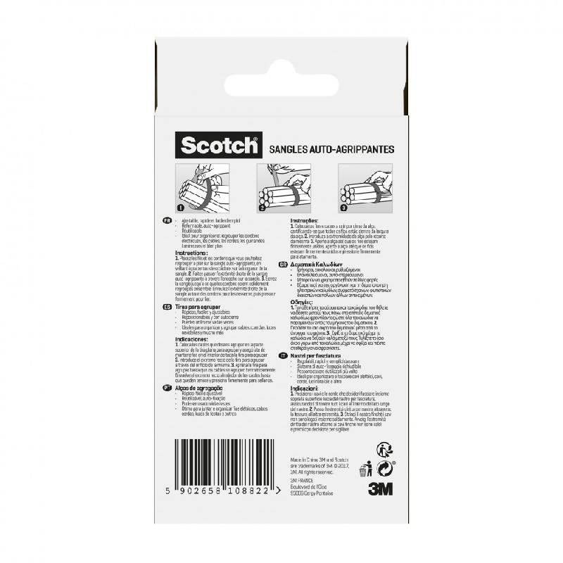 Scratch noir SCOTCH - fixation auto-agrippante - 365 cm x 19 mm_2