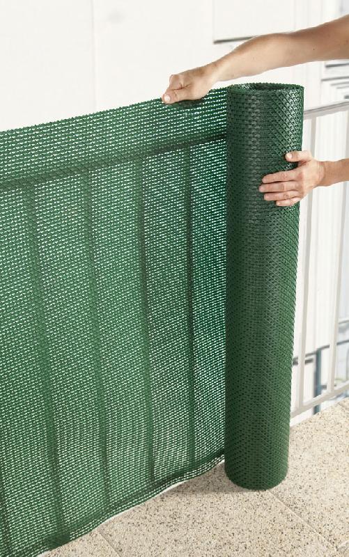 Brise-vue plastique vert 85% occultant - Trionet - 1,2 x 5 m_2