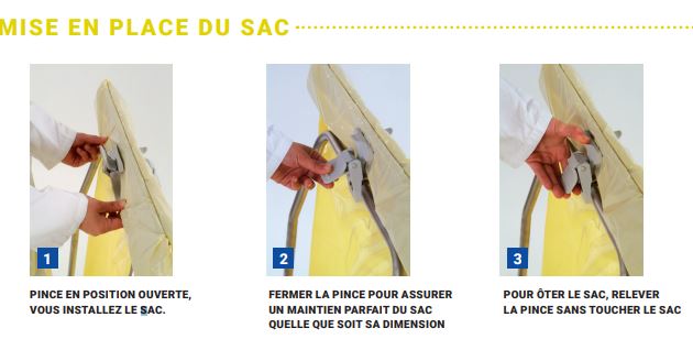 Chariot porte-sacs à déchets 4 roues en inox - capacité 40 à 70 L - Réf. SHUT40 - Andromède_2