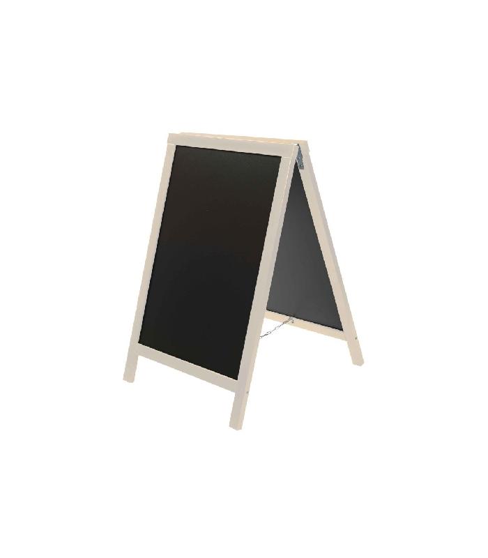 Chevalet stop trottoir - Cadre bois - Dimensions 85 x 55 cm - Référence : PFN49GRCE_2