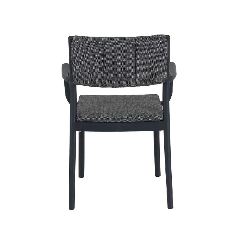 Rocco - Fauteuil empilable en polypropylène noir_2