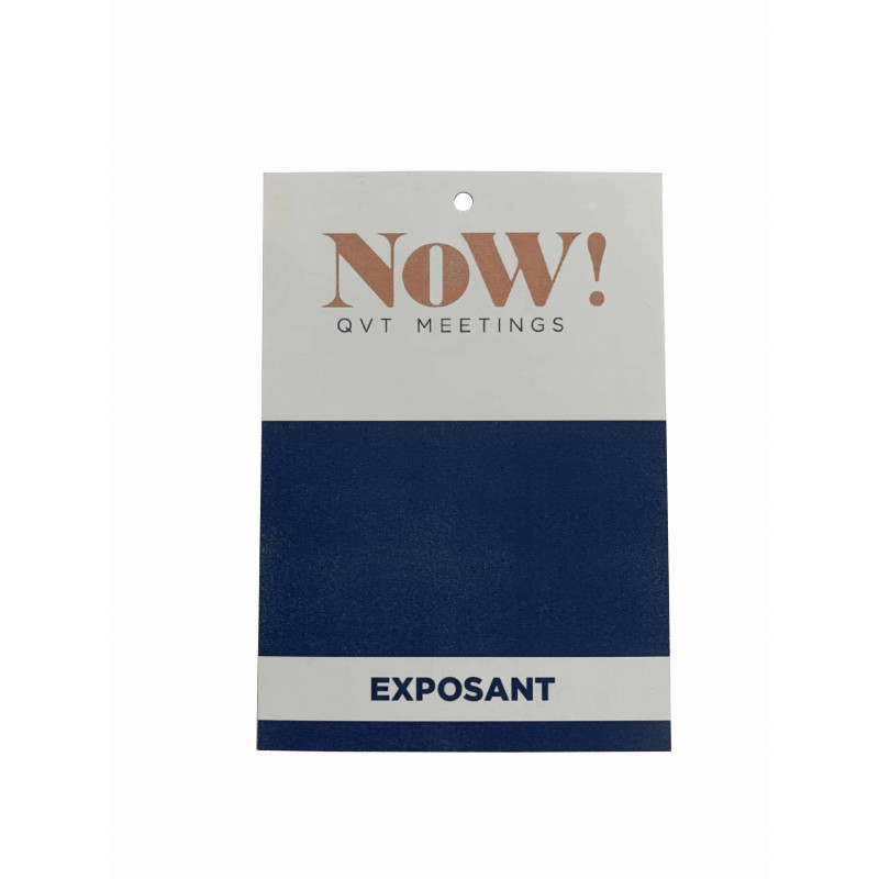 Badge papier pierre recyclé et recyclable - Reference : ECO-MINERAL_2