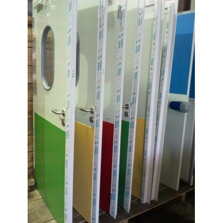 Porte de chambre froide coulissante - isodoc - en inox_2