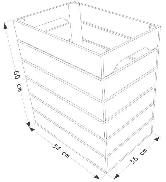S6 - Caisses en bois - Simply A Box - L36 x H60 x P54 cm - Fabrication française - Modulables et personnalisables_2
