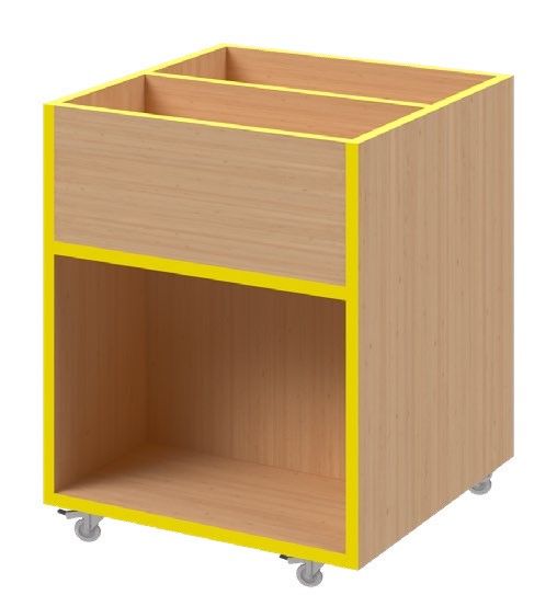 Bac à livres haut à roulettes_2