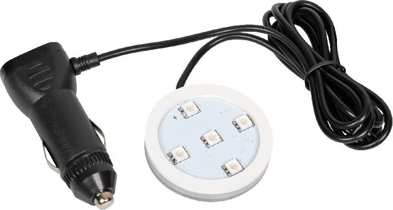 LAMPA - Base lumineuse LED rouge 10-30V pour désodorisant Trucky - câble 1,5m - Compatible avec références 936475 à 936478_2