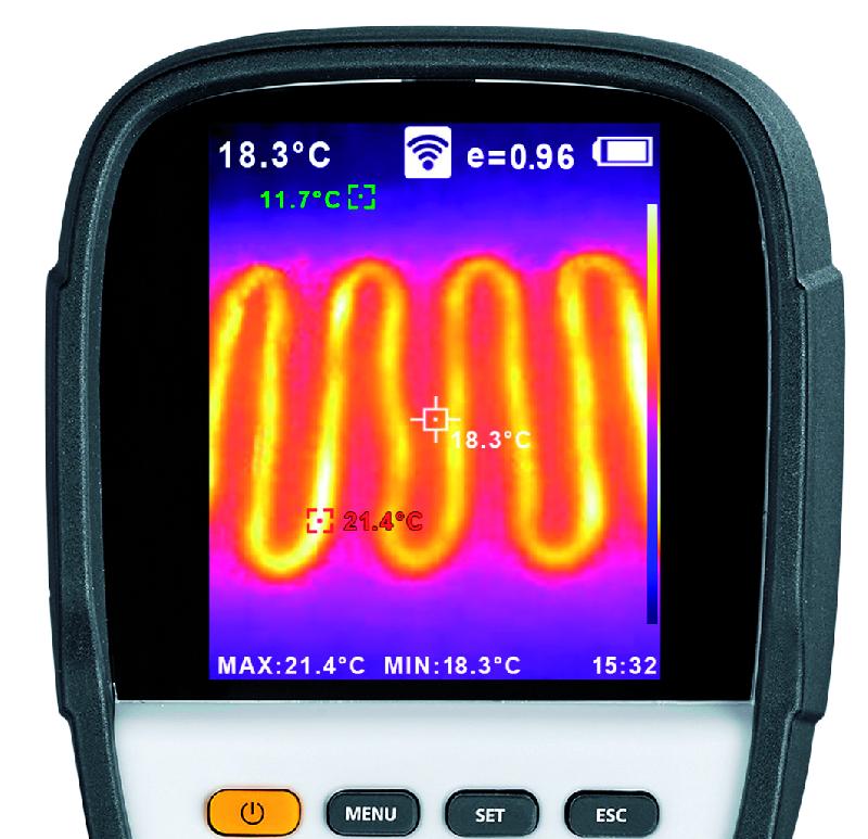 Caméra thermique compacte Connect - écran 3,2 pouces - capteur infrarouge 220x160 - plage de température -20° à 350°C - marque Romus_2