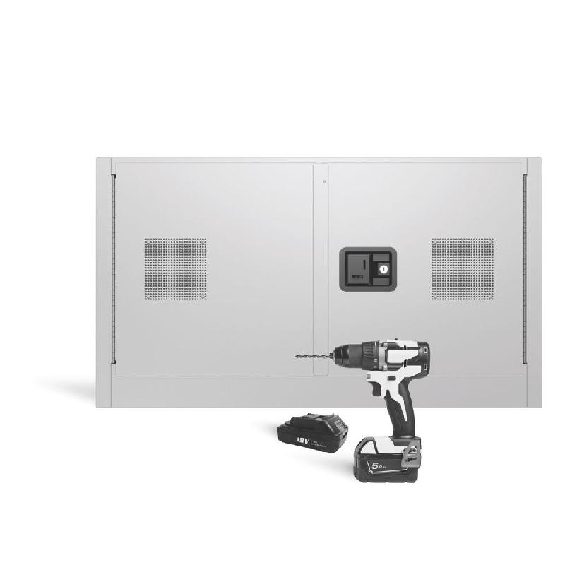Armoire de charge pour batteries lithium-ion ChargeGuard Justrite - 1092 x 457 x 610mm / Prise UK_2